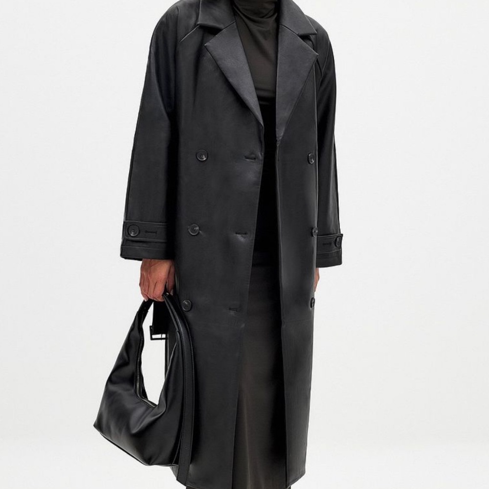 Na-Kd Belted Pu Trenchcoat